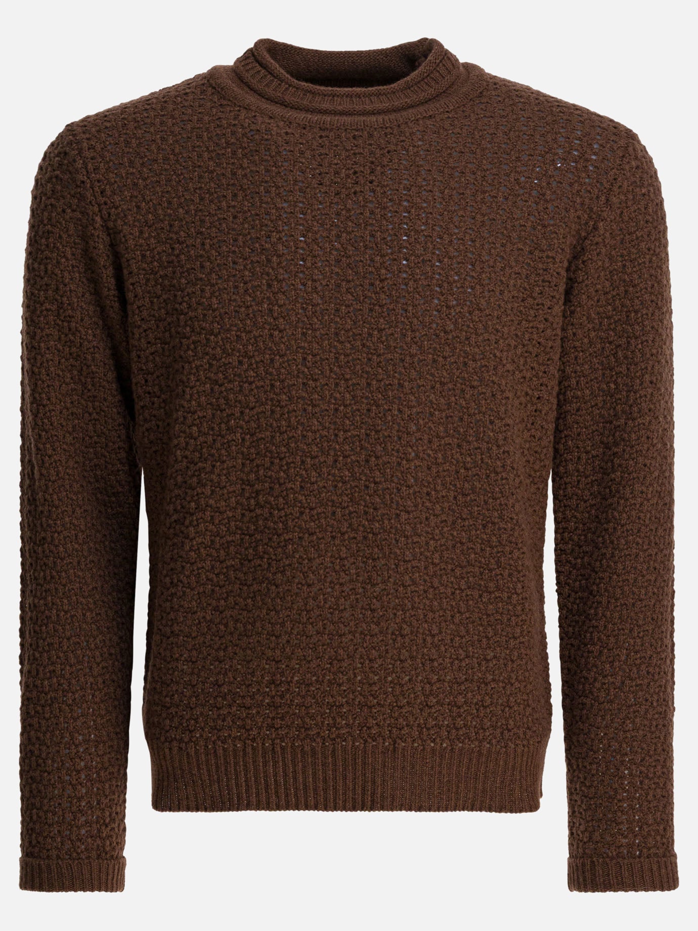 Maglioni girocollo Solid colour  Marrone - Rakkì Uomo | PDP | VIETTI Online Store | thumbnail
