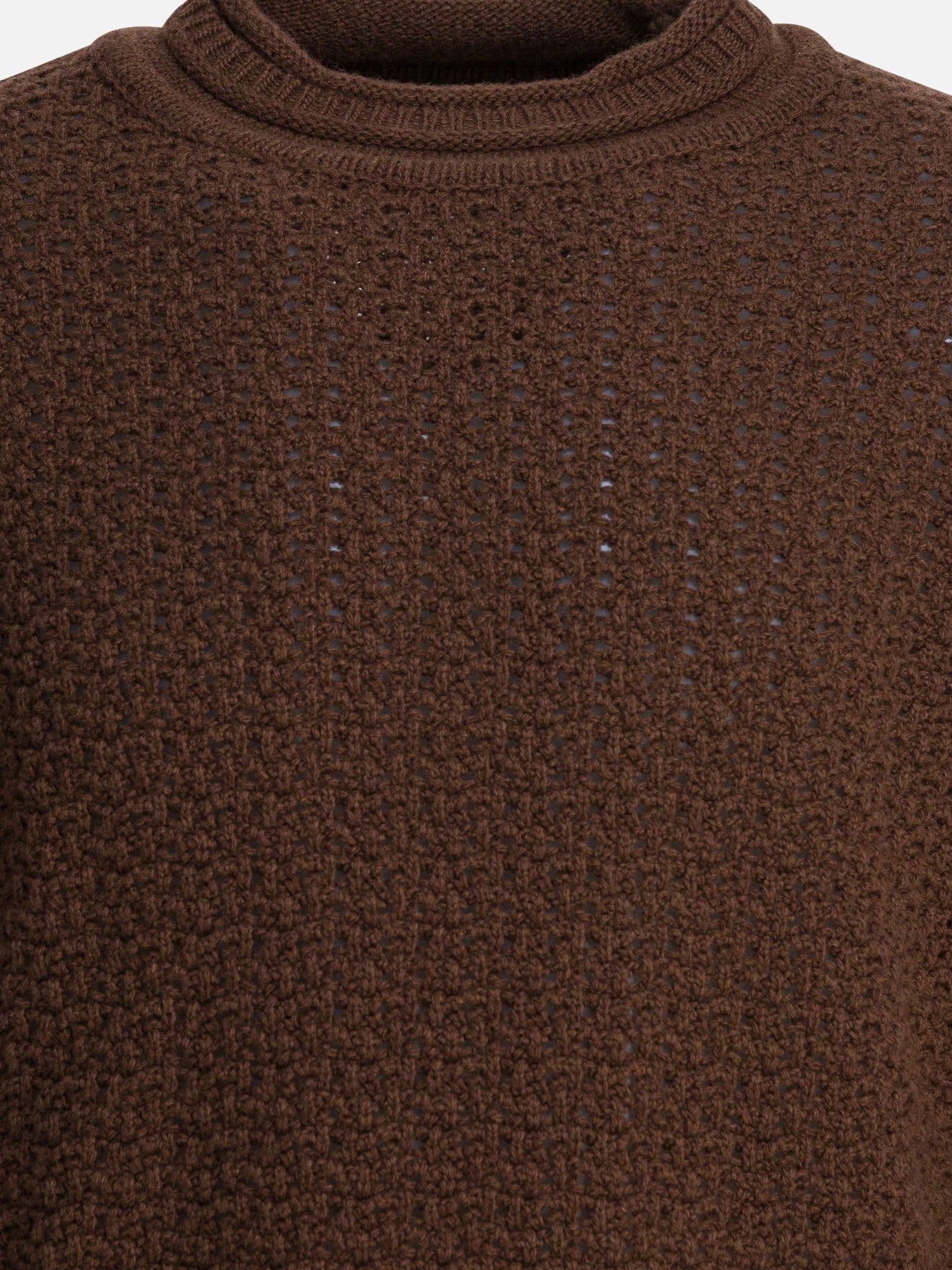 Maglioni girocollo Solid colour  Marrone - Rakkì Uomo | PDP | VIETTI Online Store | thumbnail_3