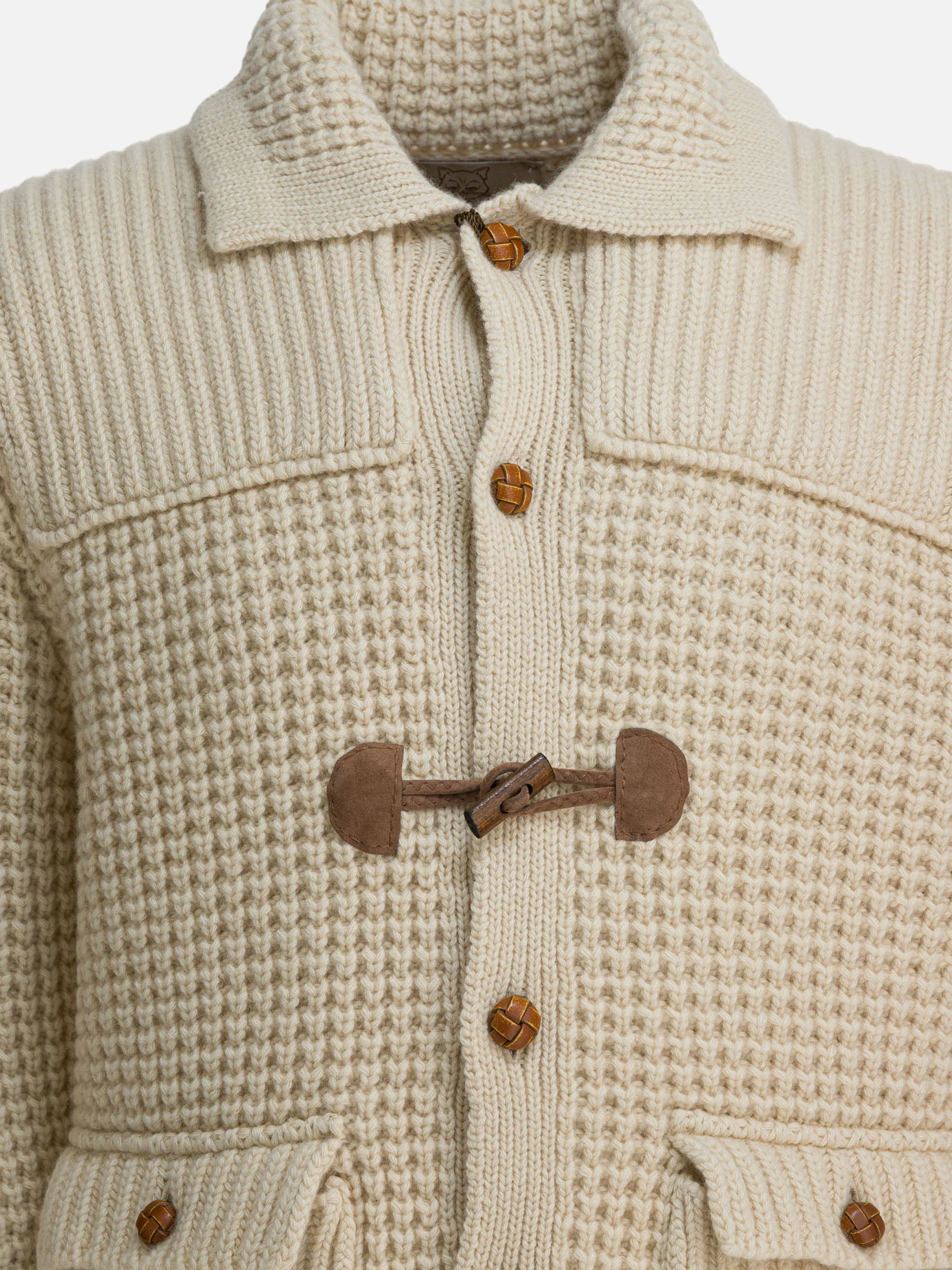 Cardigan Textured knit  Beige - Rakkì Uomo | PDP | VIETTI Online Store | Zoom-Modal_3

