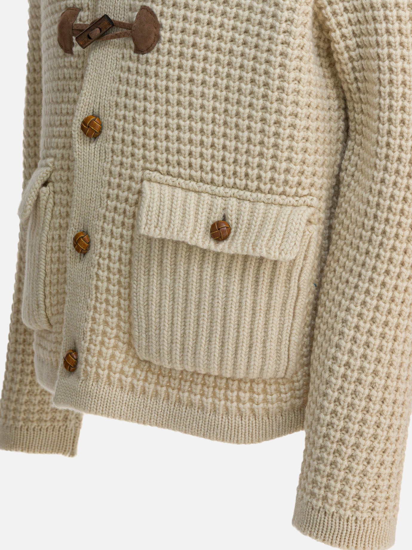 Cardigan Textured knit  Beige - Rakkì Uomo | PDP | VIETTI Online Store | Zoom-Modal_4
