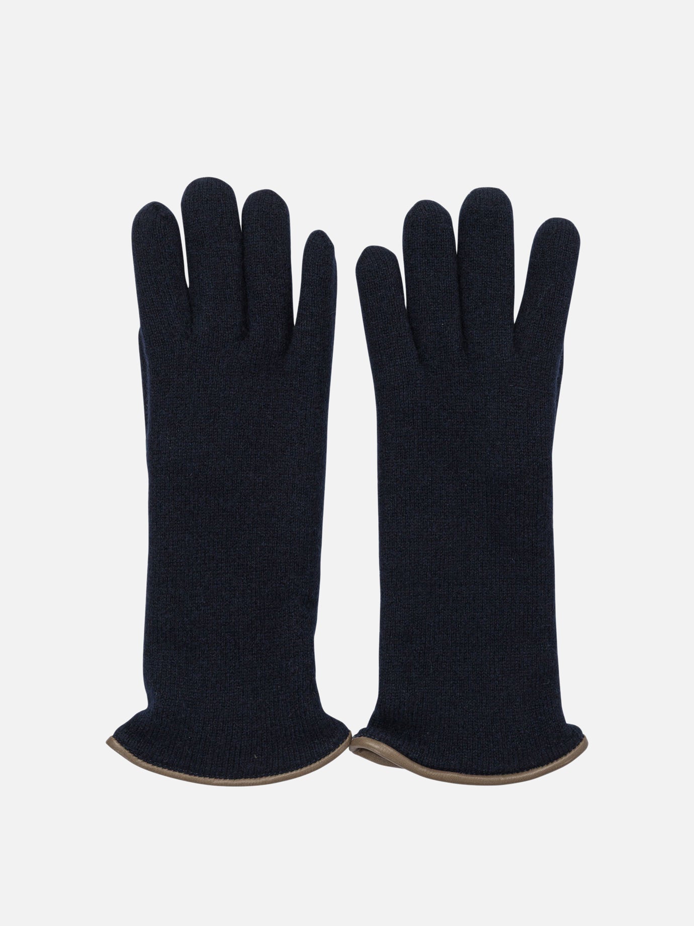 Guanti casual 100% cashmere  Blu - Restelli Donna | PDP | VIETTI Online Store | Zoom-Modal
