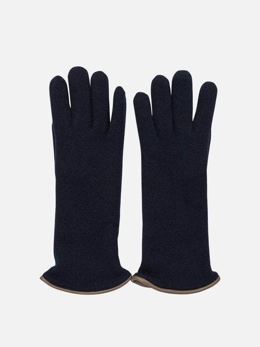 Guanti casual 100% cashmere  Blu - Restelli Donna | VIETTI Online Store 
