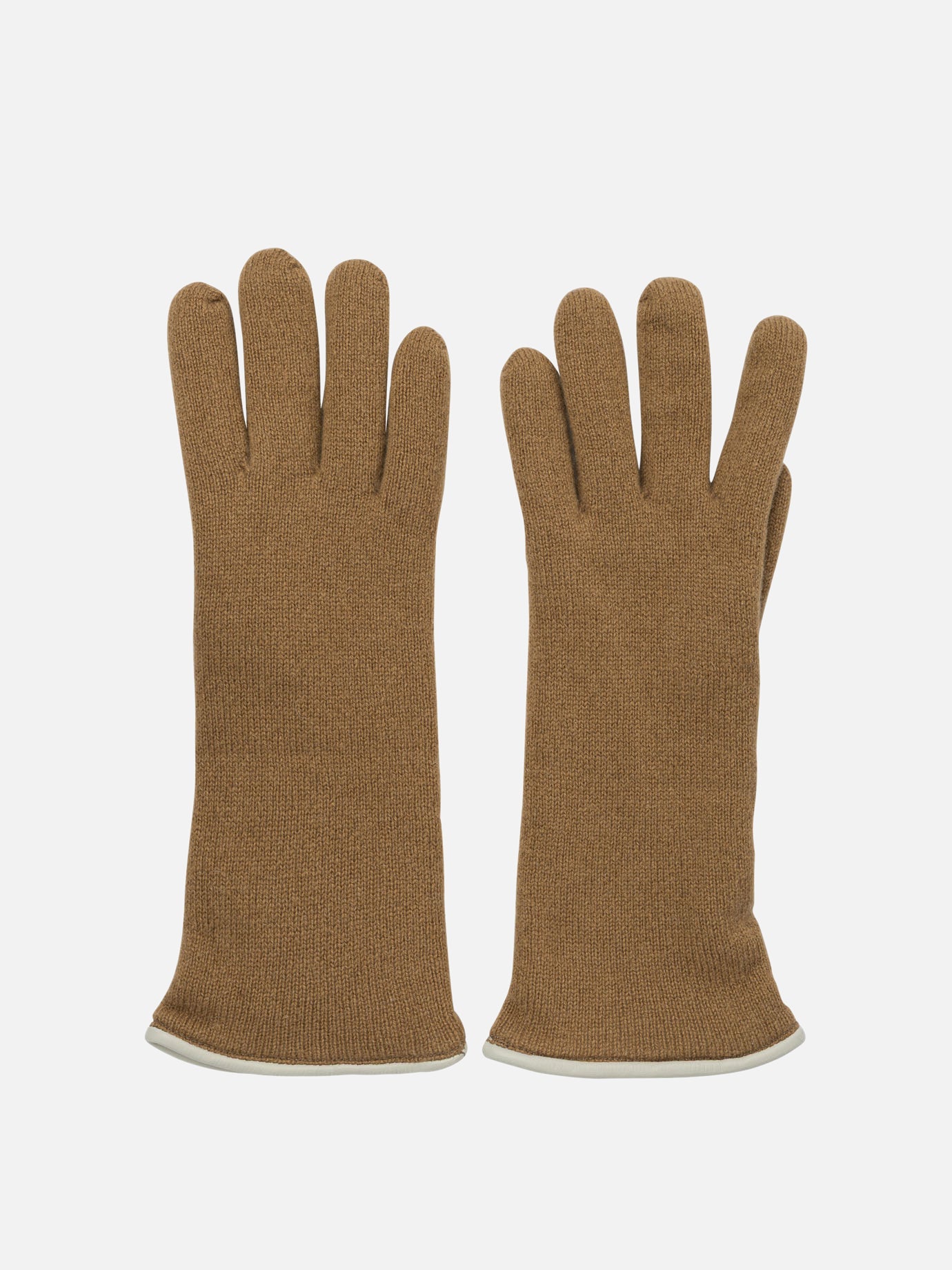 Guanti casual 100% cashmere  Marrone - Restelli Donna | PDP | VIETTI Online Store | thumbnail