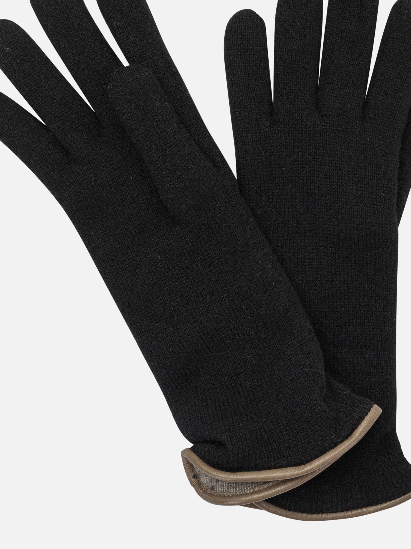 Guanti casual 100% cashmere  Nero - Restelli Donna | PDP | VIETTI Online Store | Zoom-Modal_2
