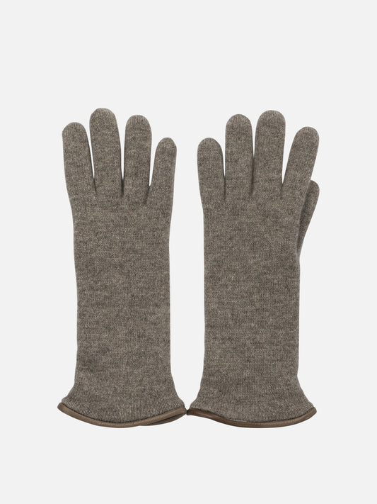 Guanti casual 100% cashmere  Beige - Restelli Donna | VIETTI Online Store 

