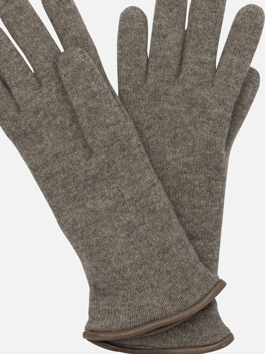 Guanti casual 100% cashmere  Beige - Restelli Donna | VIETTI Online Store | 2
