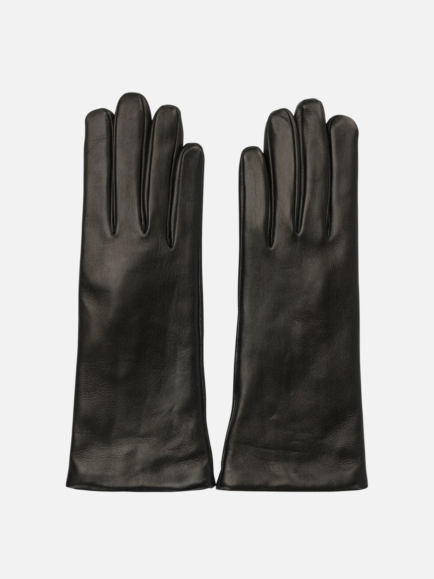 Guanti casual 100% leather - 100% cashmere  Nero - Restelli Donna | PDP | VIETTI Online Store | thumbnail