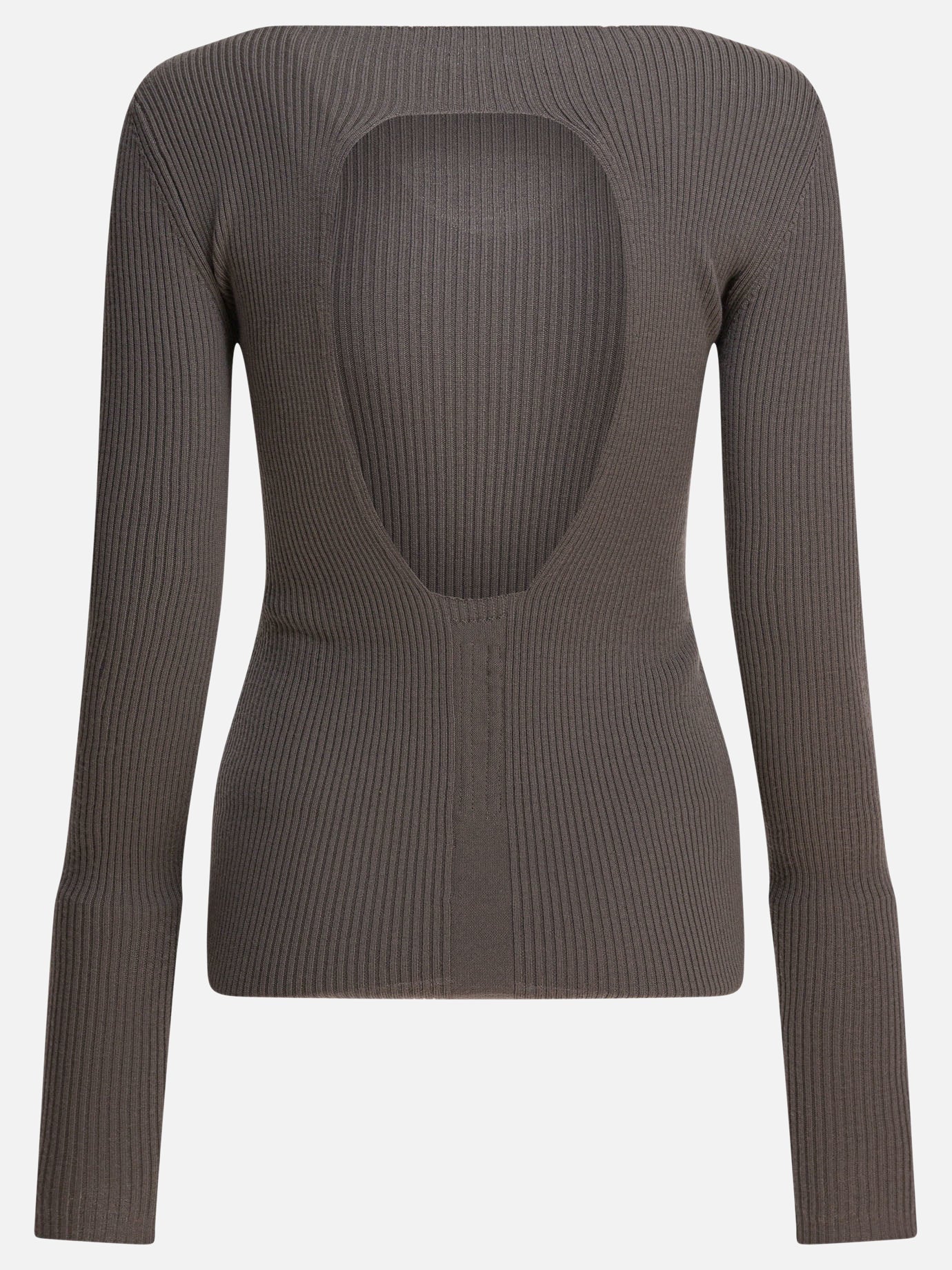 Rick Owens Maglione a coste 13659848_XS Grey thumbnail_2