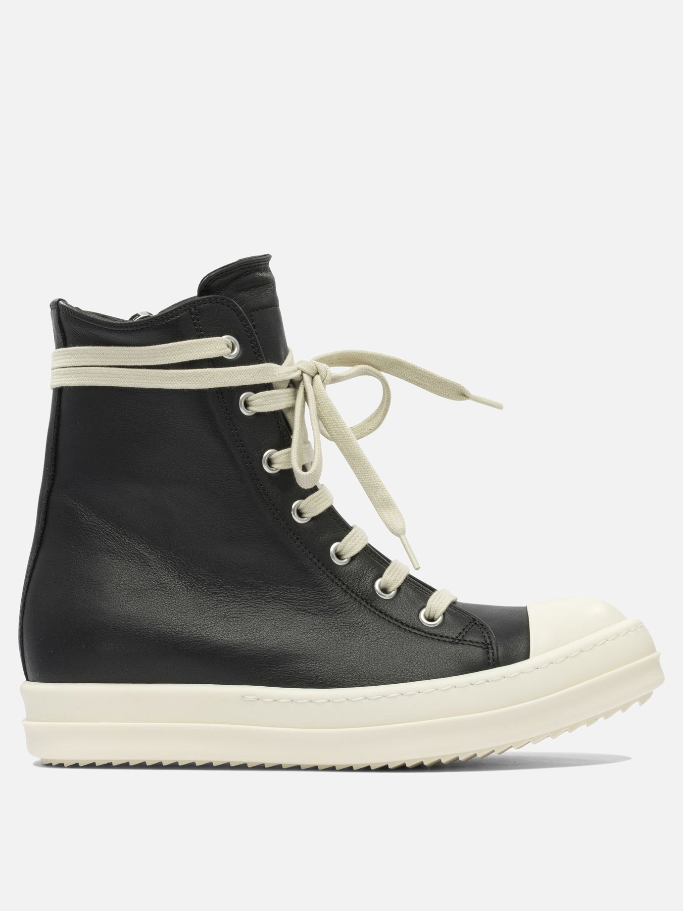 Rick Owens Leather sneakers 16426108_36 Black thumbnail_1