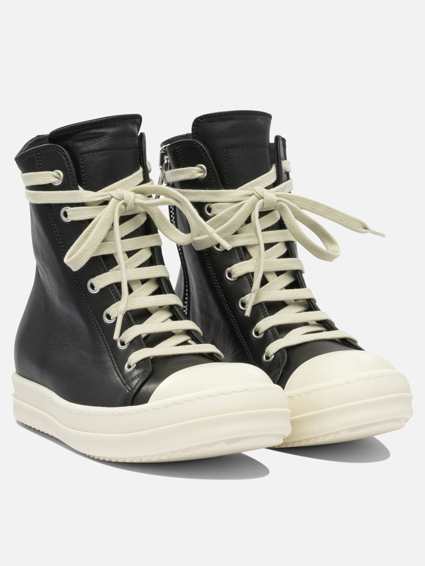 Rick Owens Leather sneakers 16426108_36 Black thumbnail_2