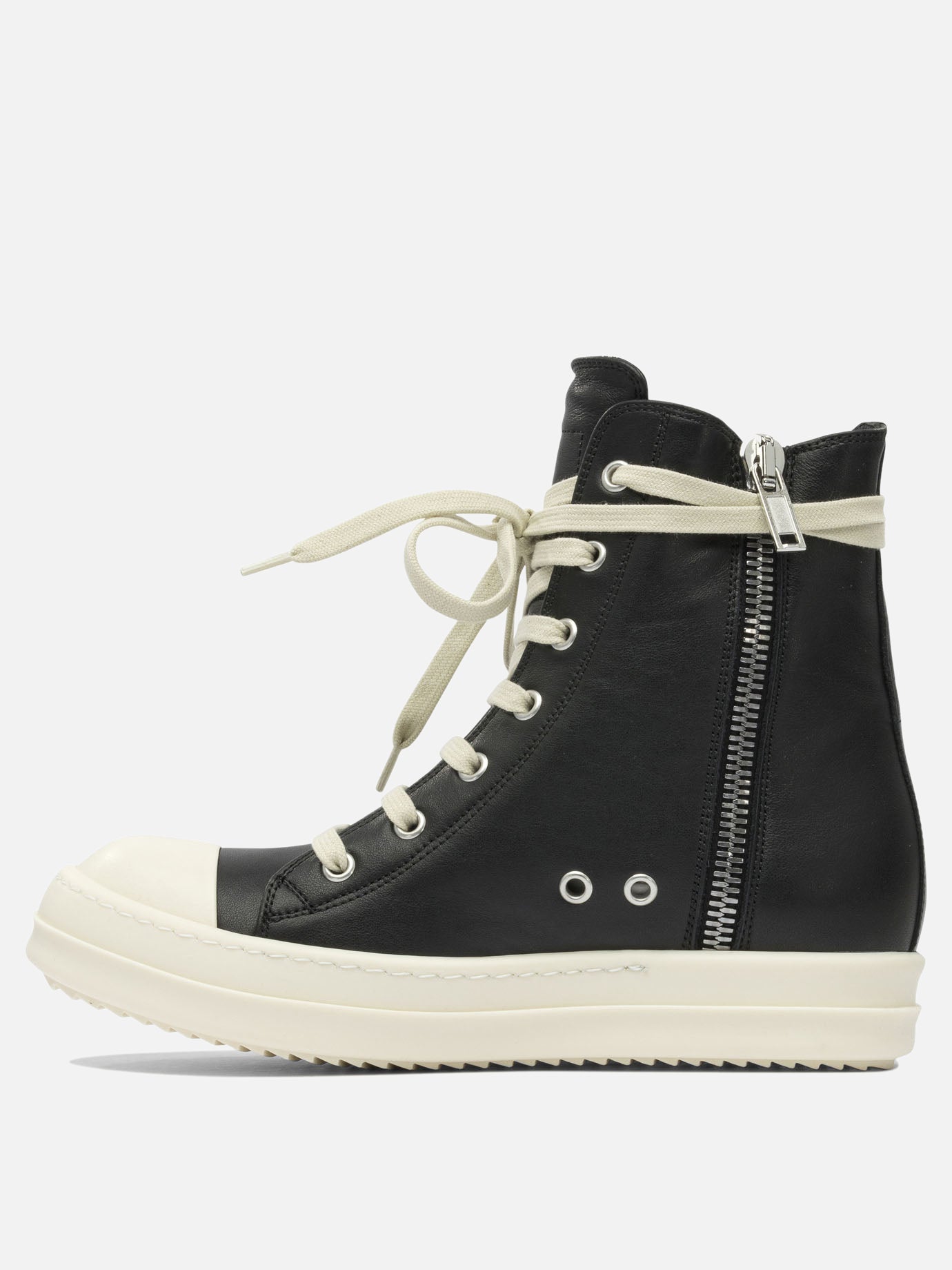 Rick Owens Leather sneakers 16426108_36 Black thumbnail_3