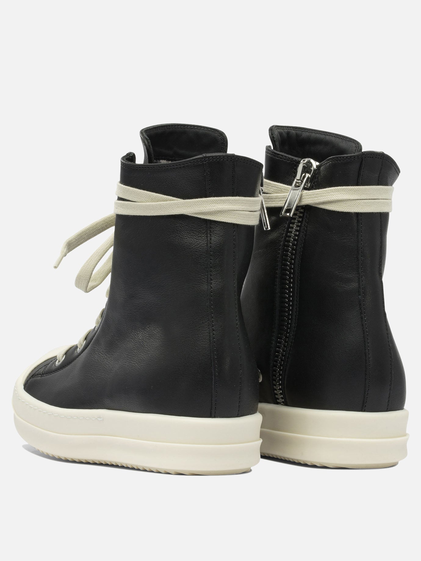 Rick Owens Leather sneakers 16426108_36 Black thumbnail_4