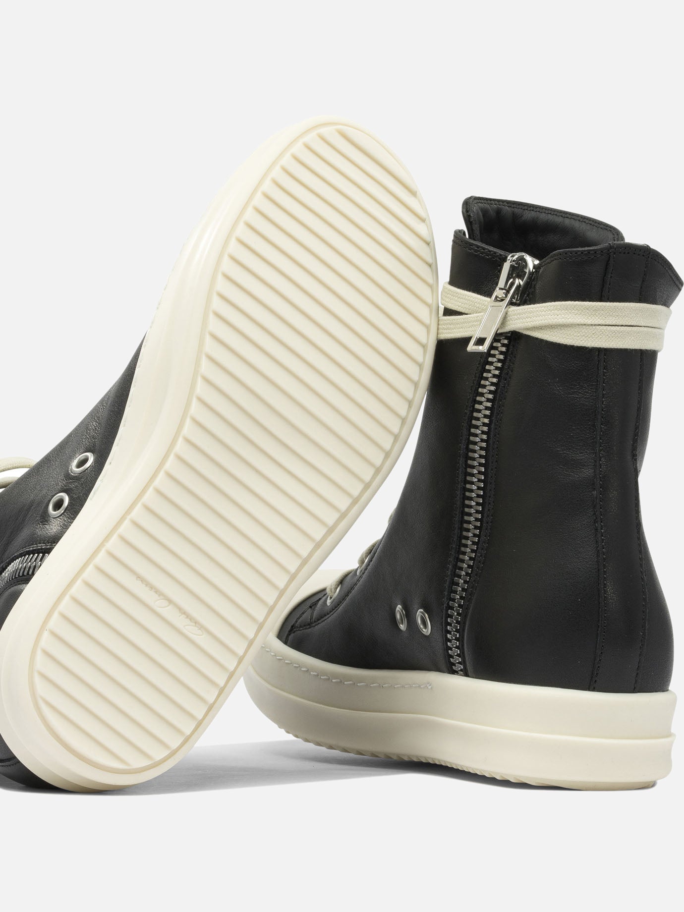 Rick Owens Leather sneakers 16426108_36 Black thumbnail_5