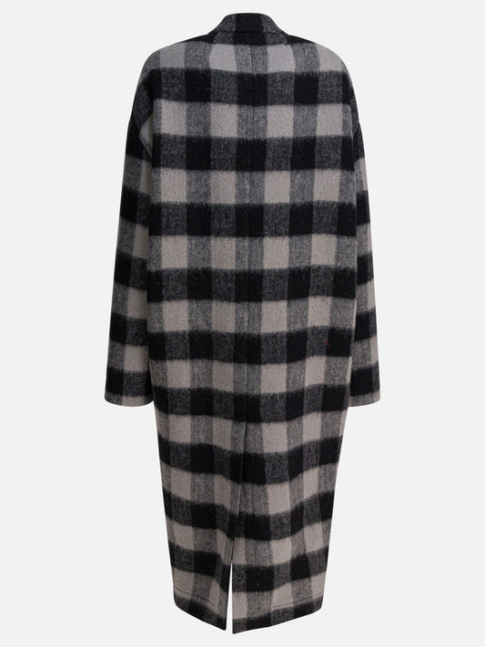 Cappotti lunghi Check  Nero - Rick Owens Donna | PDP | VIETTI Online Store | 2
