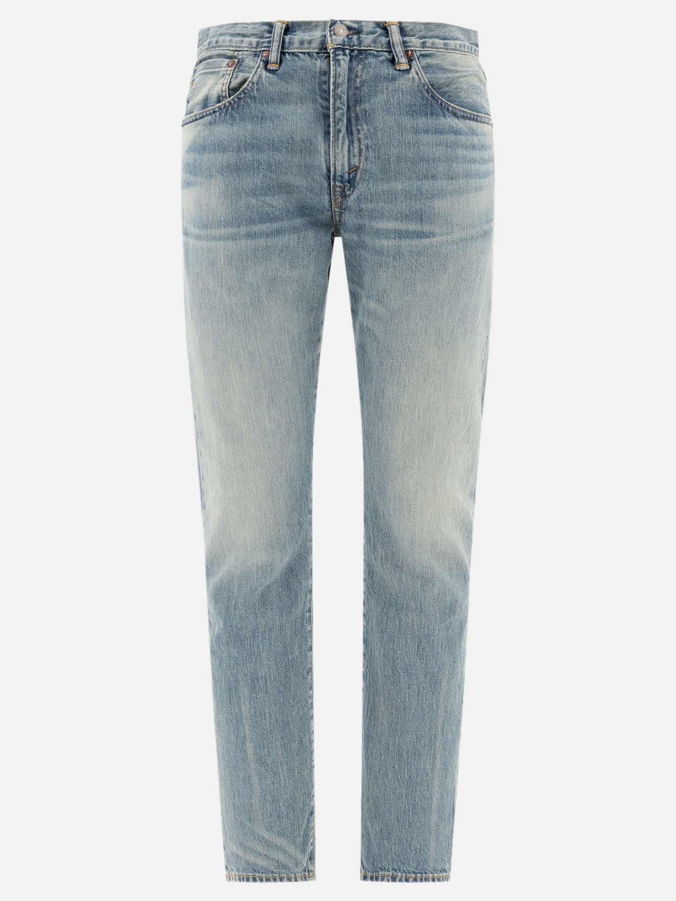Jeans a gamba dritta Denim  Azzurro - RRL by Ralph Lauren Uomo | PDP | VIETTI Online Store | Zoom-Modal
