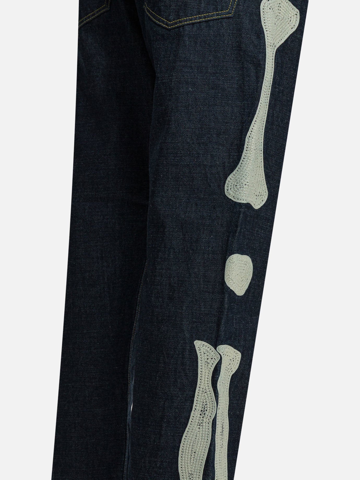 Straight-leg jeans Solid colour  Blue - KAPITAL Men | PDP | VIETTI Online Store | thumbnail_4