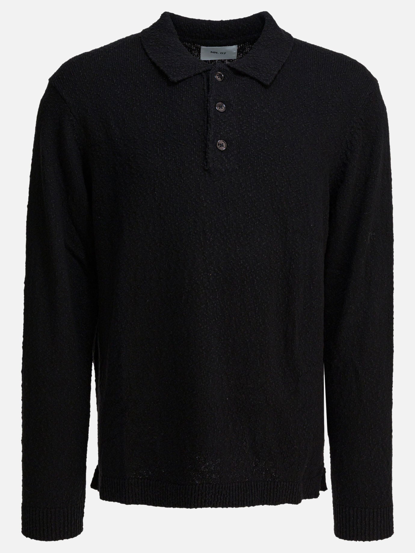 Polo shirts with buttons Solid colour  Black - NN.07 Men | PDP | VIETTI Online Store | Zoom-Modal
