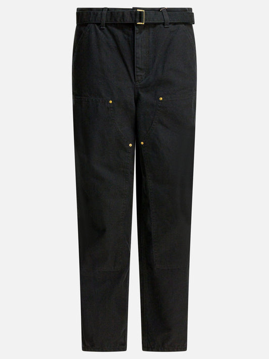 Pantaloni casual Logo  Nero - Sacai Uomo | PDP | VIETTI Online Store 
