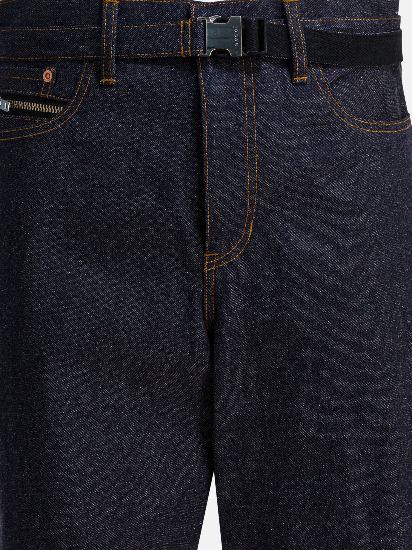 Jeans a gamba larga Denim  Blu - Sacai Uomo | PDP | VIETTI Online Store | thumbnail_3
