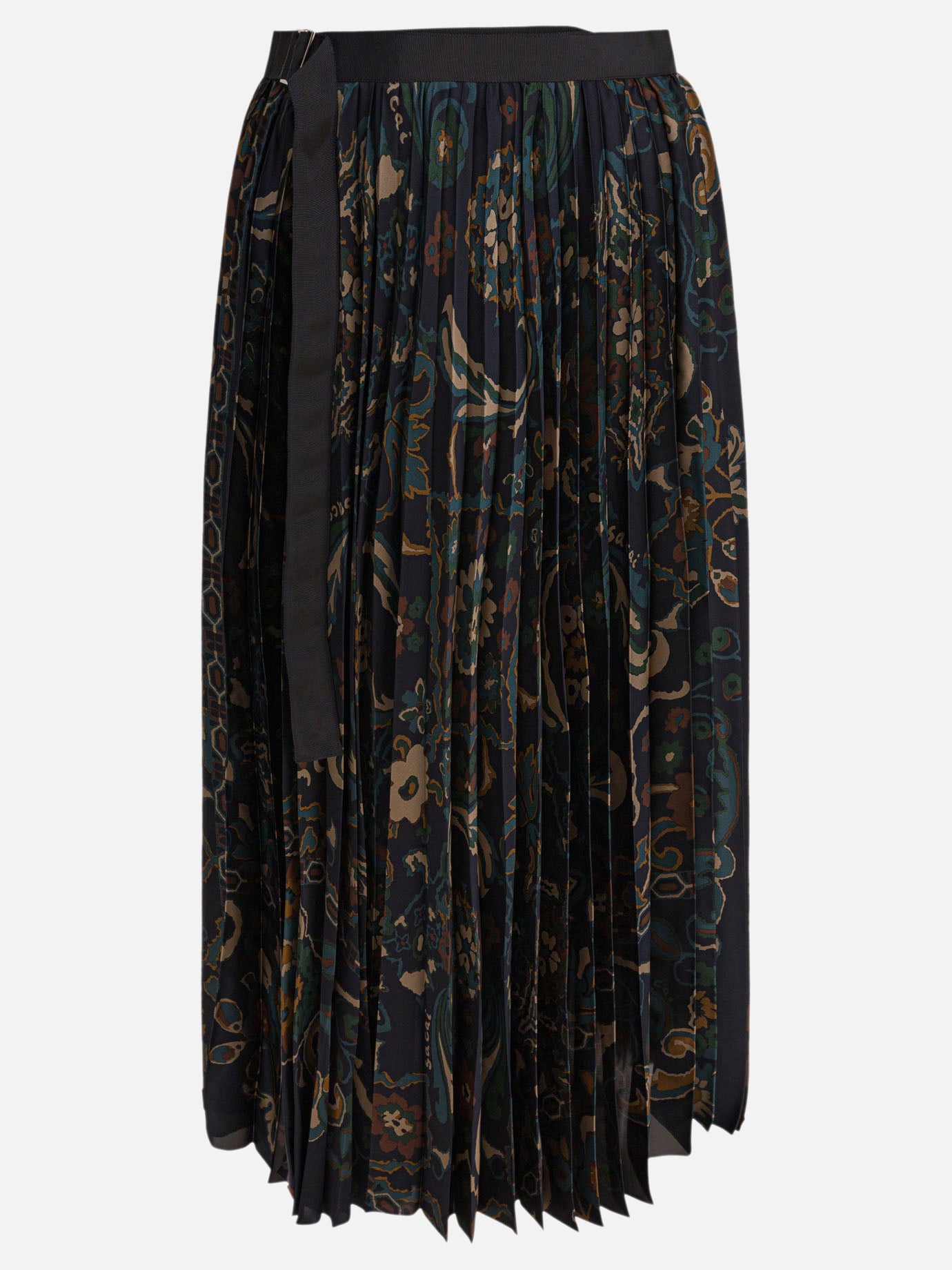 Sacai Floral print skirt 17598740_2 Blue thumbnail_1