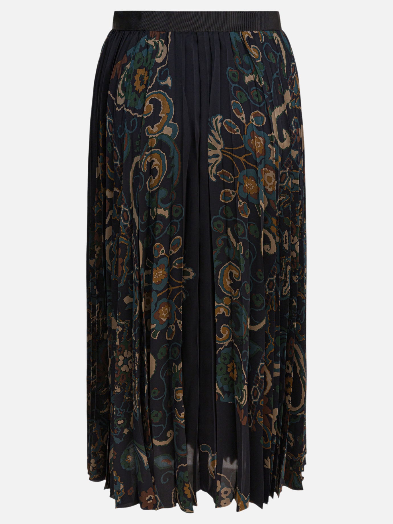 Sacai Floral print skirt 17598740_2 Blue thumbnail_2