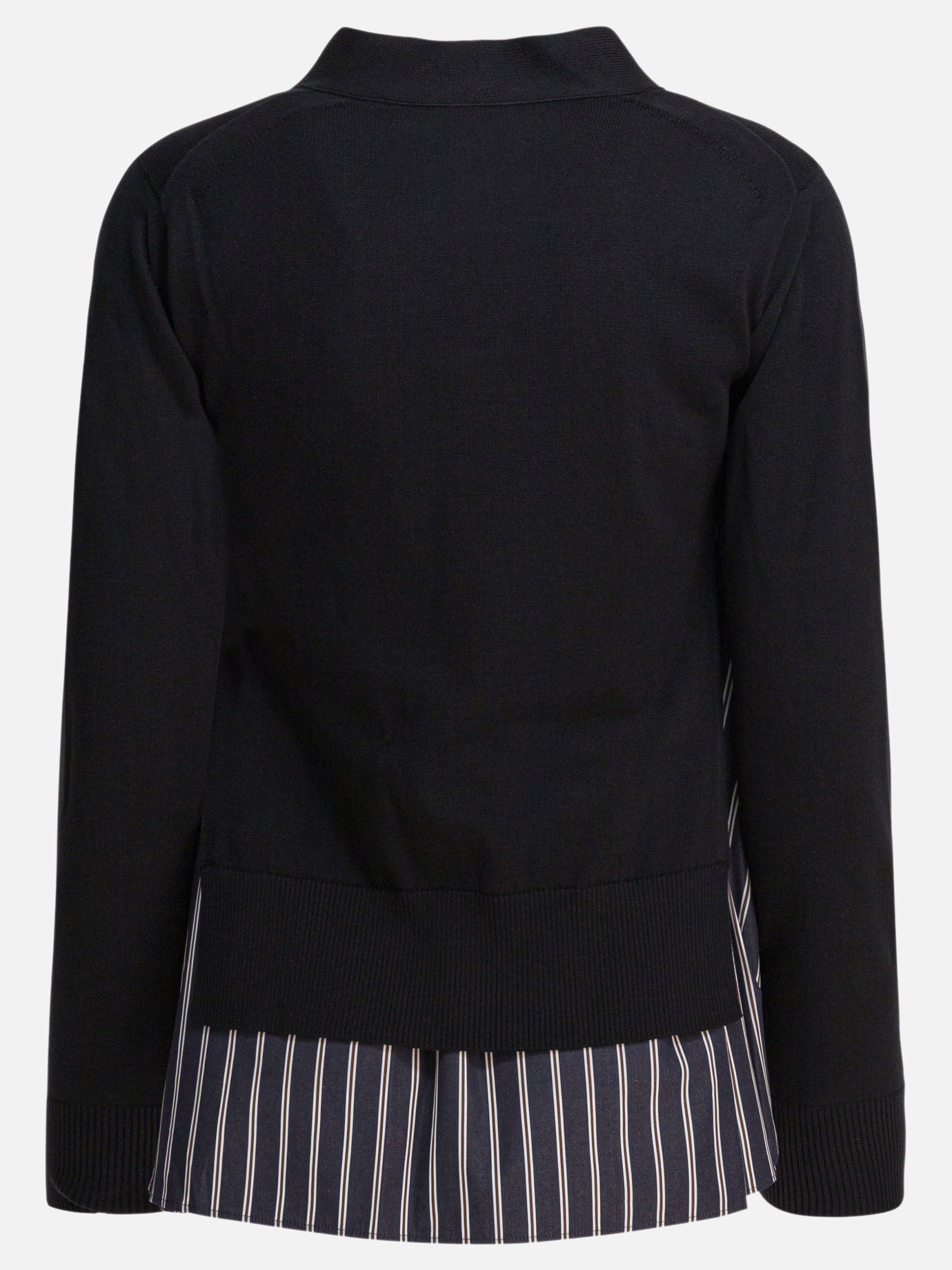 Sacai Cardigan in cotone 12877611_1 Black thumbnail_2