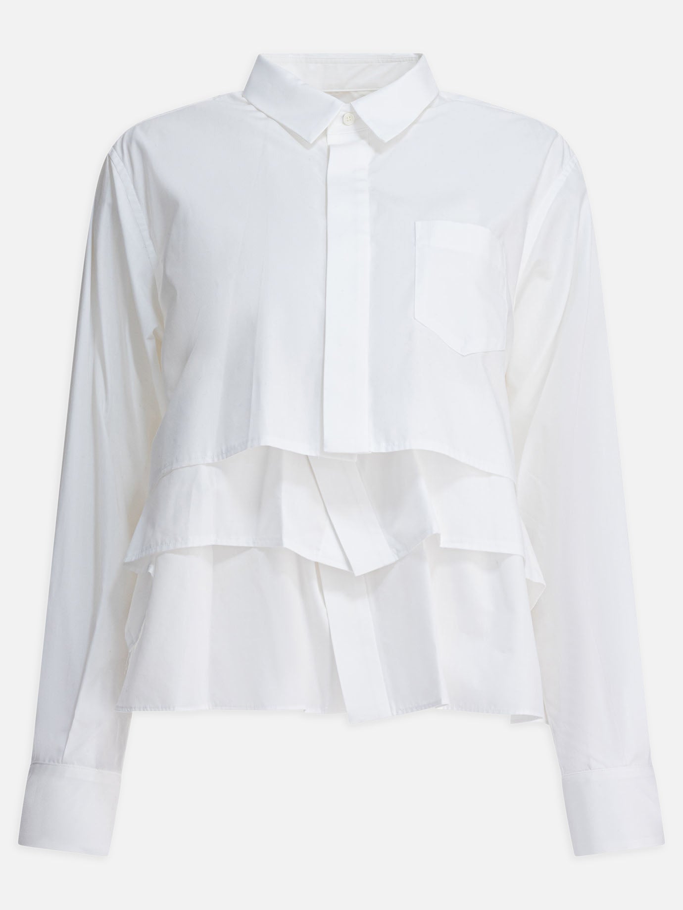 Camicie casual Solid colour  Bianco - Sacai Donna | PDP | VIETTI Online Store | thumbnail