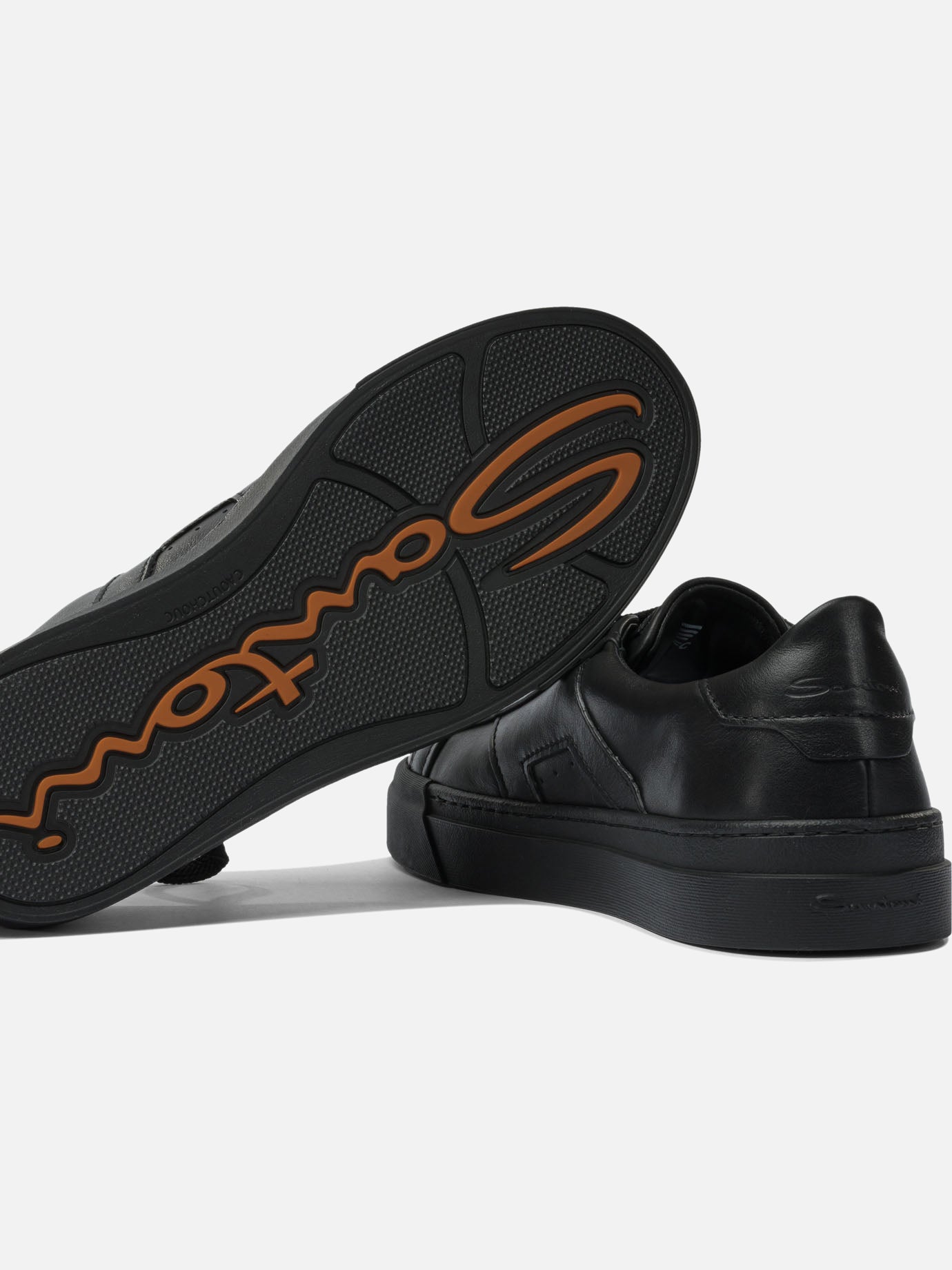Sneaker basse 100% calf leather - 100% rubber  Nero - Santoni Uomo | PDP | VIETTI Online Store | thumbnail_5