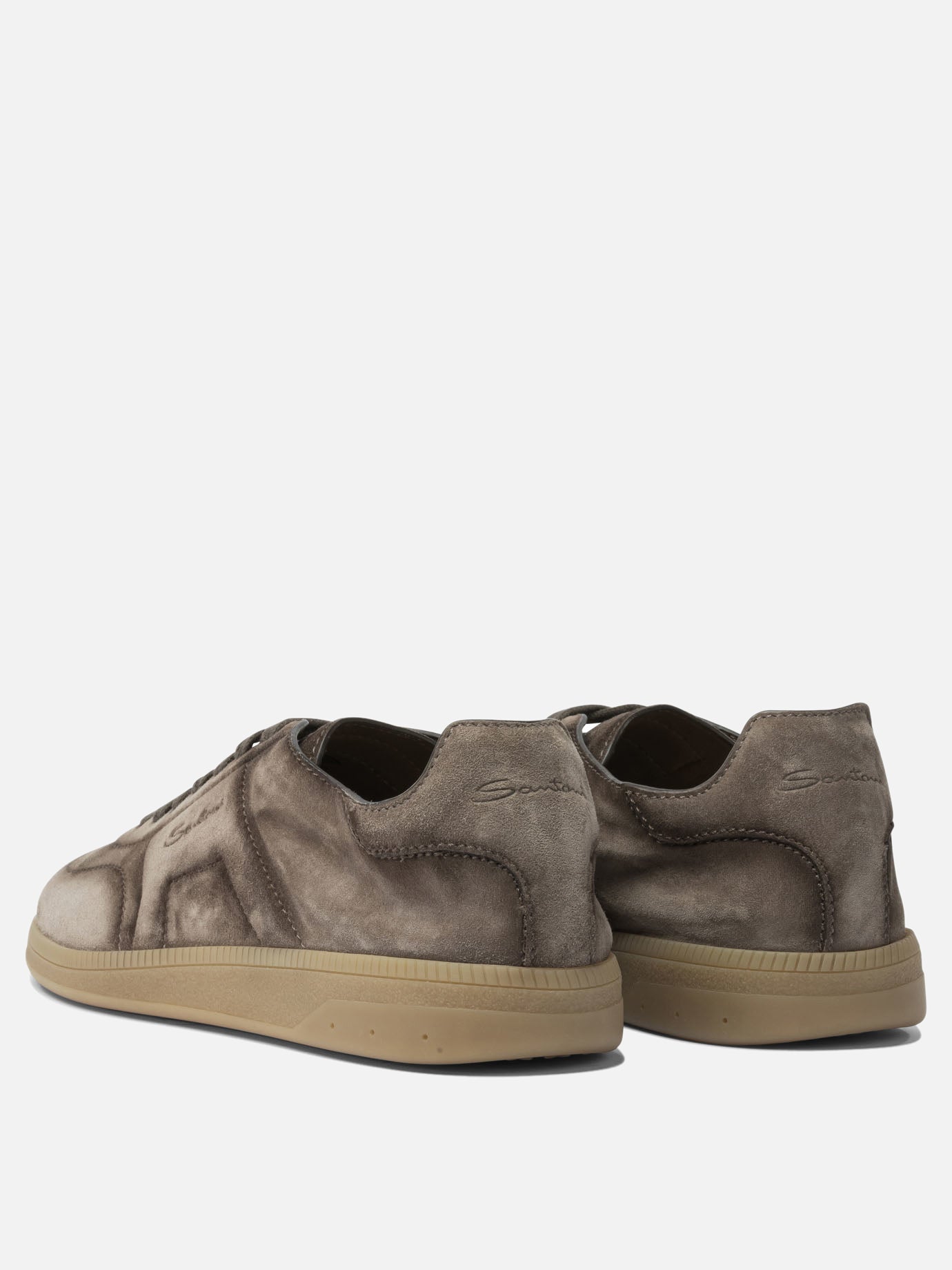 Sneaker basse 100% suede - 100% rubber  Marrone - Santoni Uomo | PDP | VIETTI Online Store | Zoom-Modal_4
