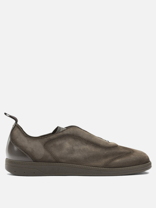 Sneaker basse 100% leather - 100% rubber  Beige - Santoni Uomo | PLP | VIETTI Online Store 
