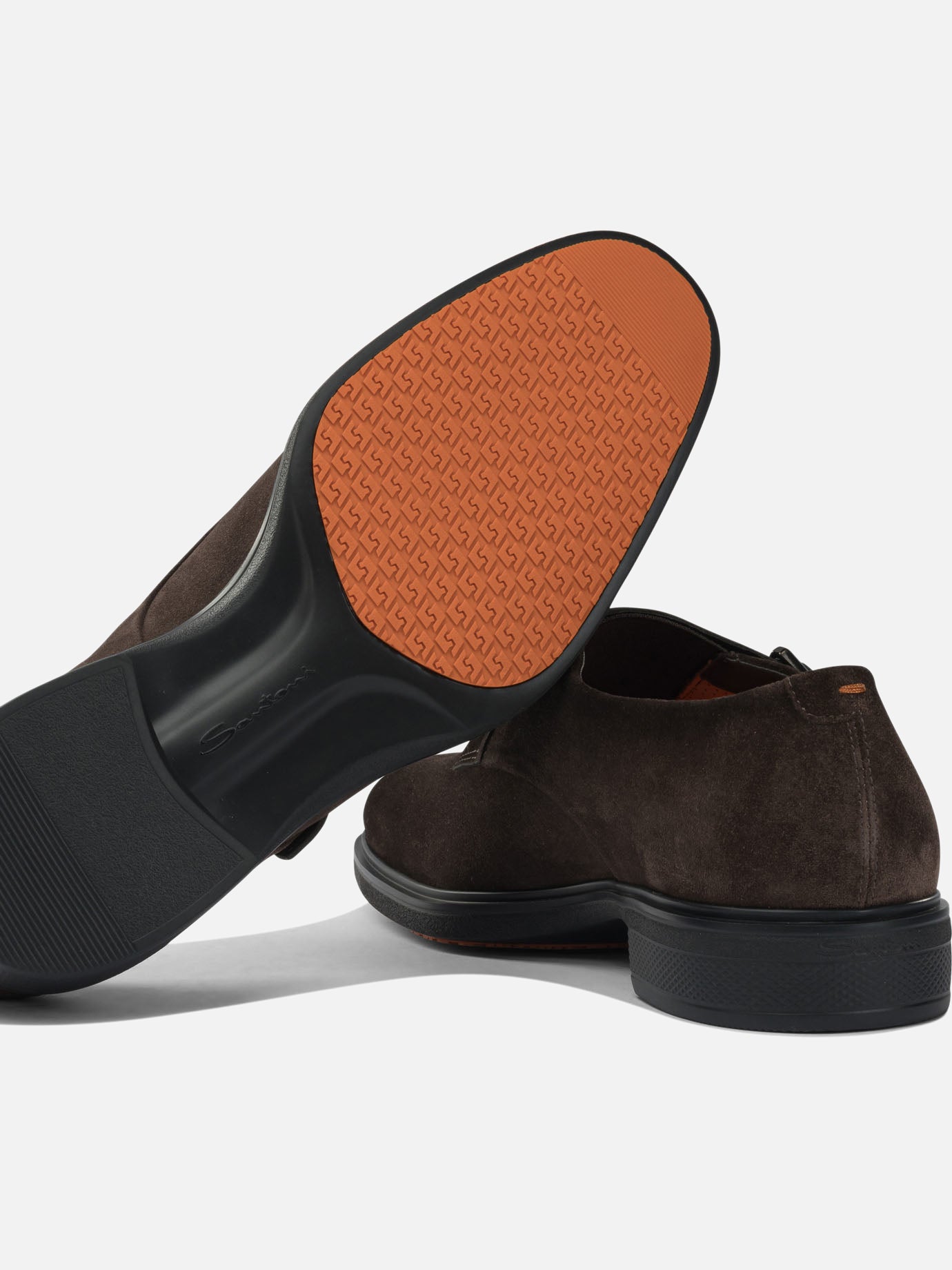 Loafers 100% suede - 100% rubber  Brown - Santoni Men | PDP | VIETTI Online Store | Zoom-Modal_5
