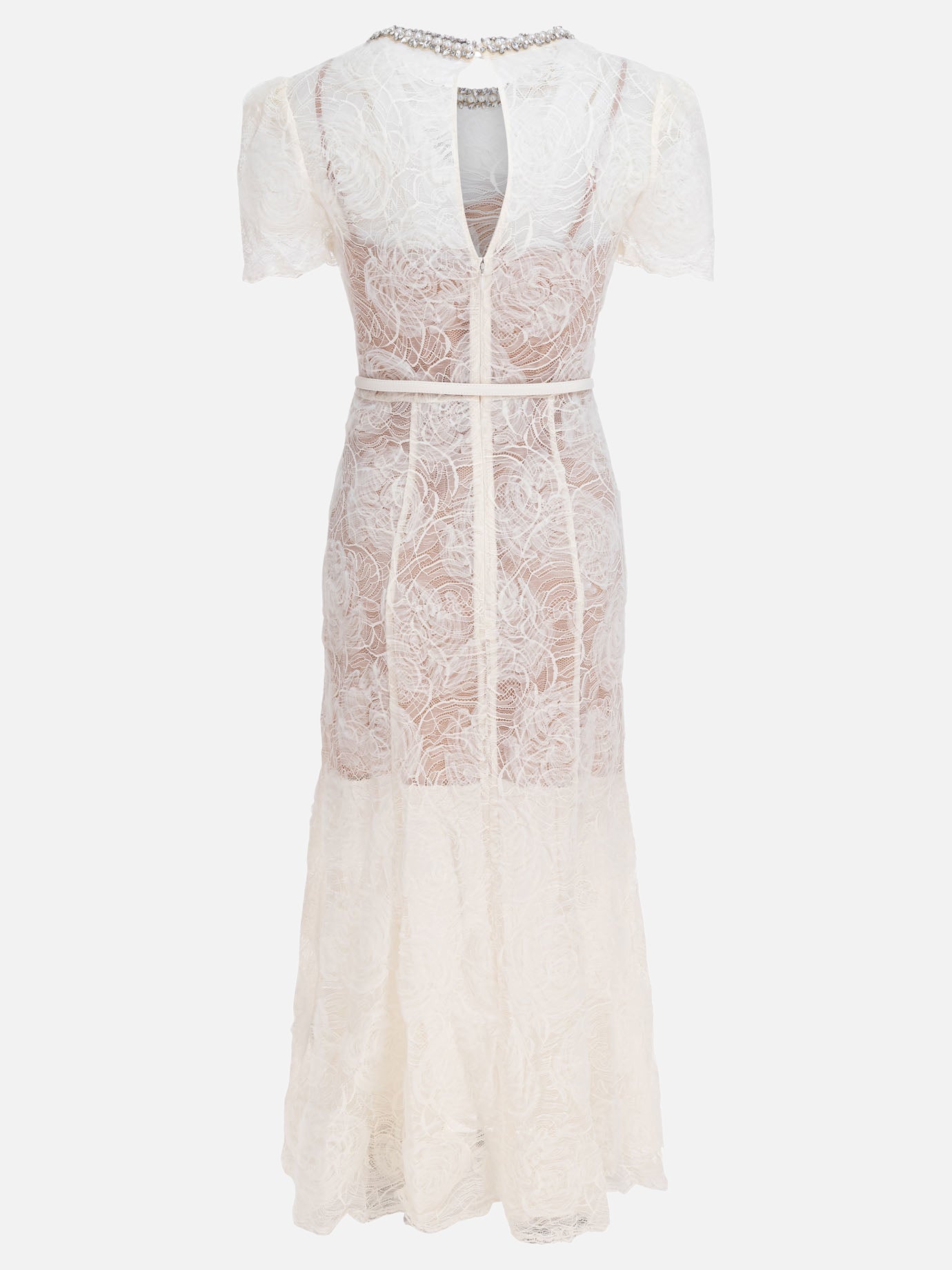 Midi dresses Solid colour  Beige - Self-portrait Women | PDP | VIETTI Online Store | thumbnail_2