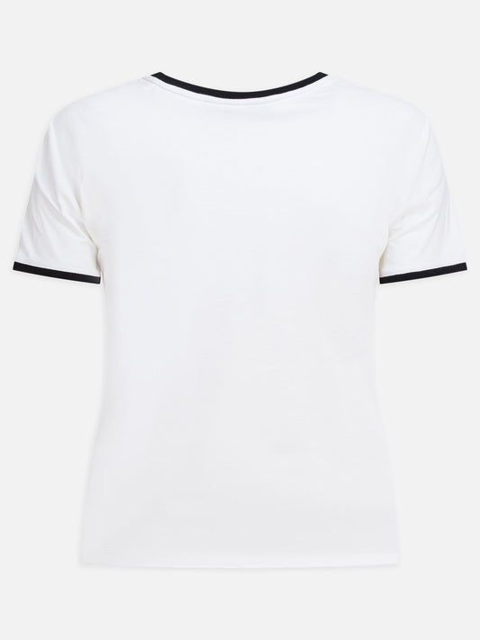 T-shirt girocollo Logo  Bianco - Self-portrait Donna | PLP | VIETTI Online Store | 2
