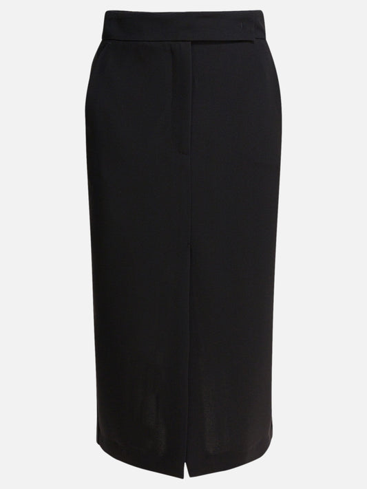 Gonne midi Solid colour  Nero - Semper Donna | VIETTI Online Store 
