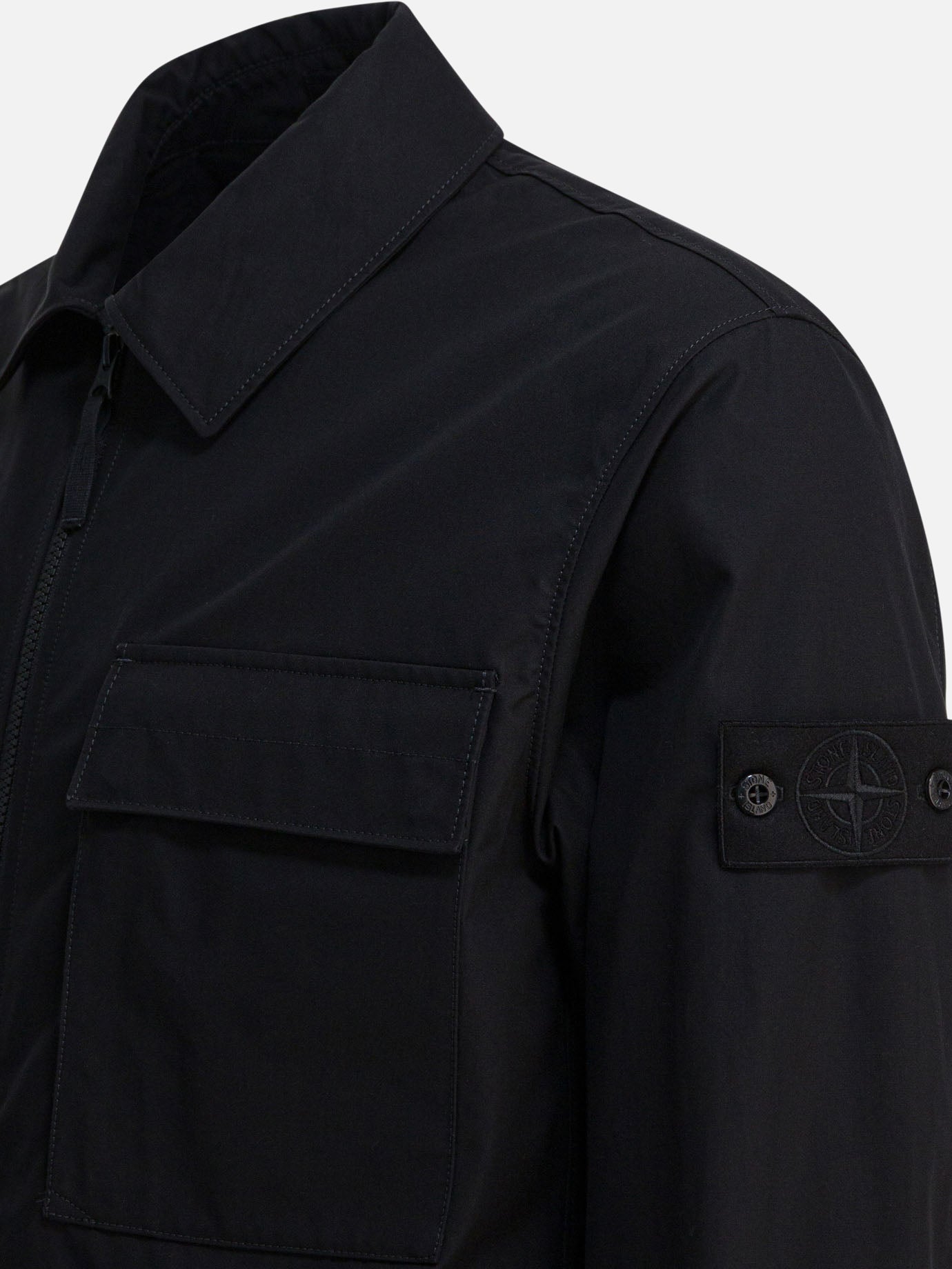 Quilted & Utility Jackets Logo  Black - Stone Island Men | PDP | VIETTI Online Store | Zoom-Modal_4
