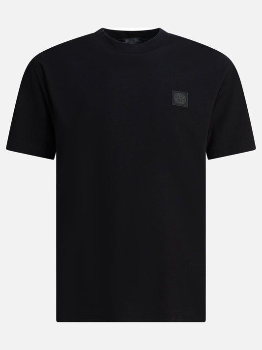 T-shirt girocollo Solid colour  Nero - Stone Island Uomo | PLP | VIETTI Online Store 
