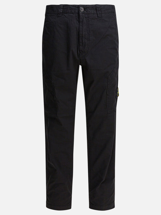 Cargo & parachute trousers Logo  Black - Stone Island Men | PDP | VIETTI Online Store 
