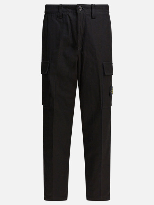 Cargo & parachute trousers Logo  Black - Stone Island Men | PDP | VIETTI Online Store 
