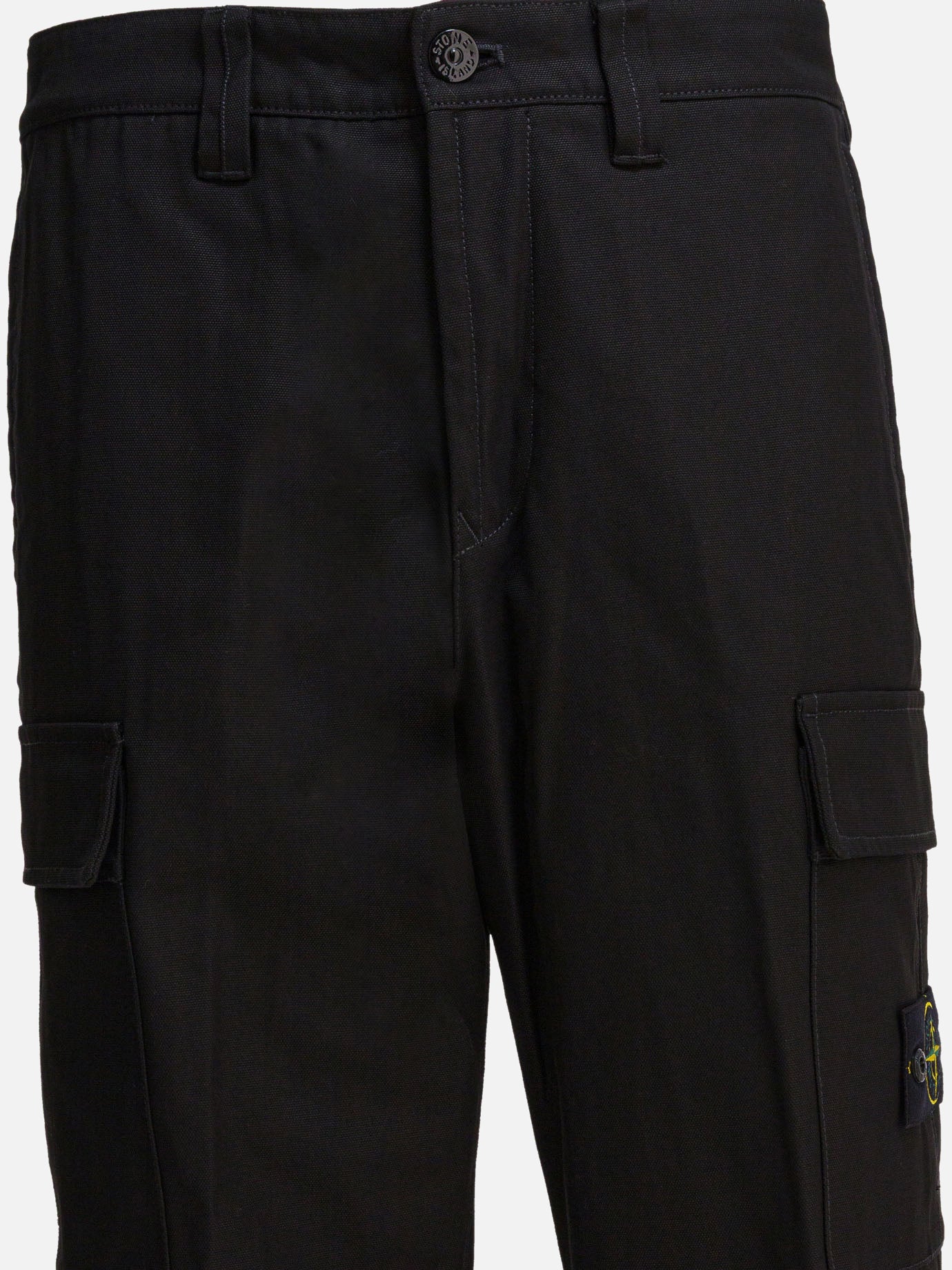 Pantaloni cargo & parachute Logo  Nero - Stone Island Uomo | PDP | VIETTI Online Store | thumbnail_4