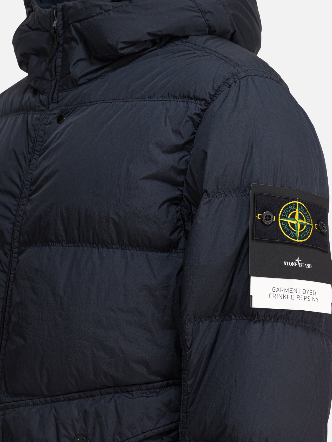 Piumini corti Logo  Blu - Stone Island Uomo | PDP | VIETTI Online Store | thumbnail_4