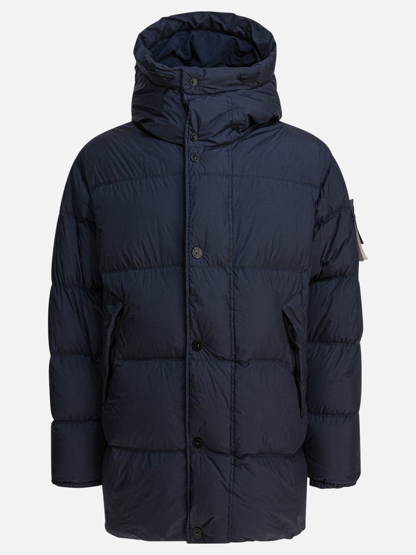 Piumini corti Solid colour  Blu - Stone Island Uomo | PDP | VIETTI Online Store | Zoom-Modal
