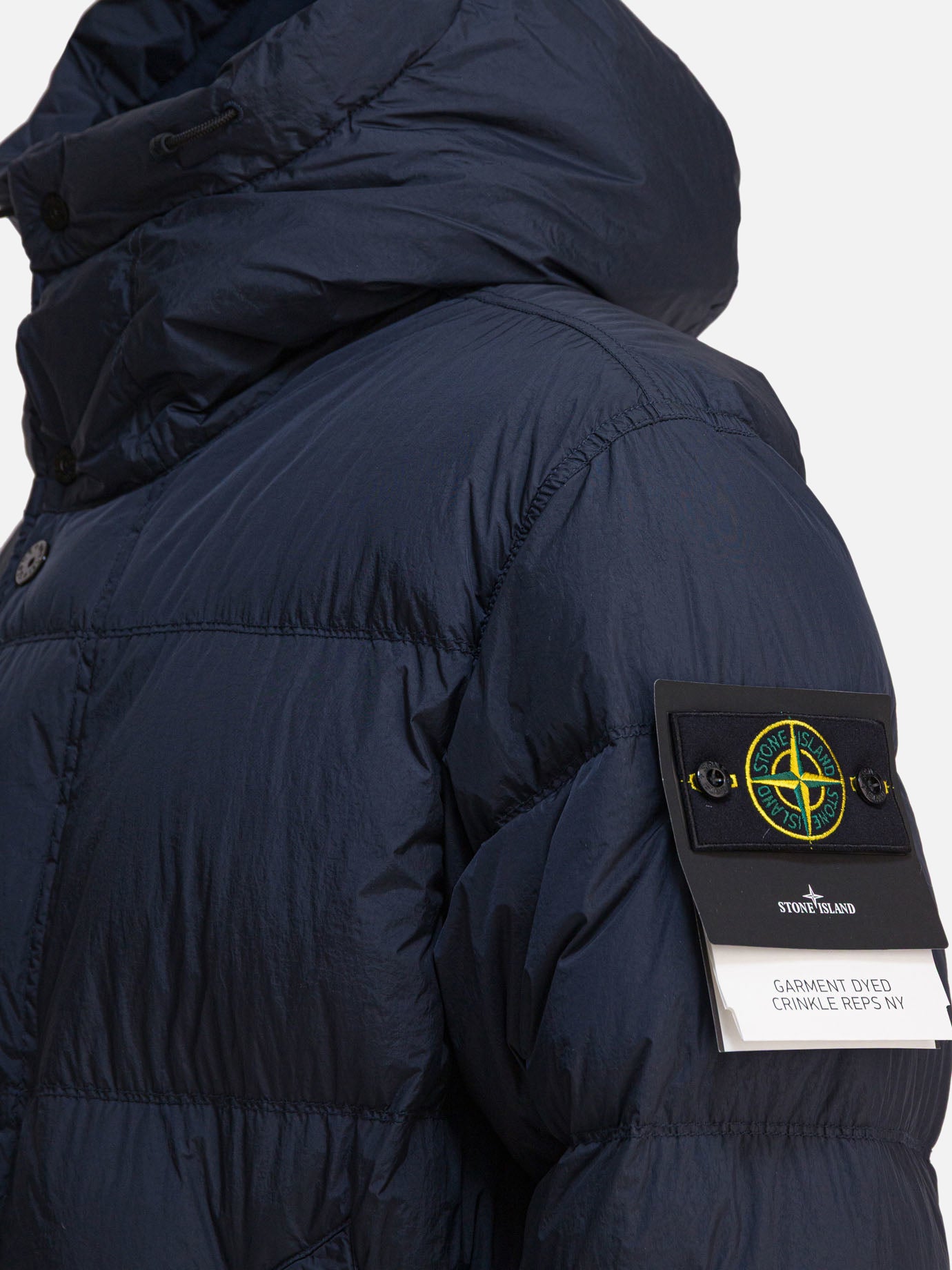 Piumini corti Solid colour  Blu - Stone Island Uomo | PDP | VIETTI Online Store | Zoom-Modal_3
