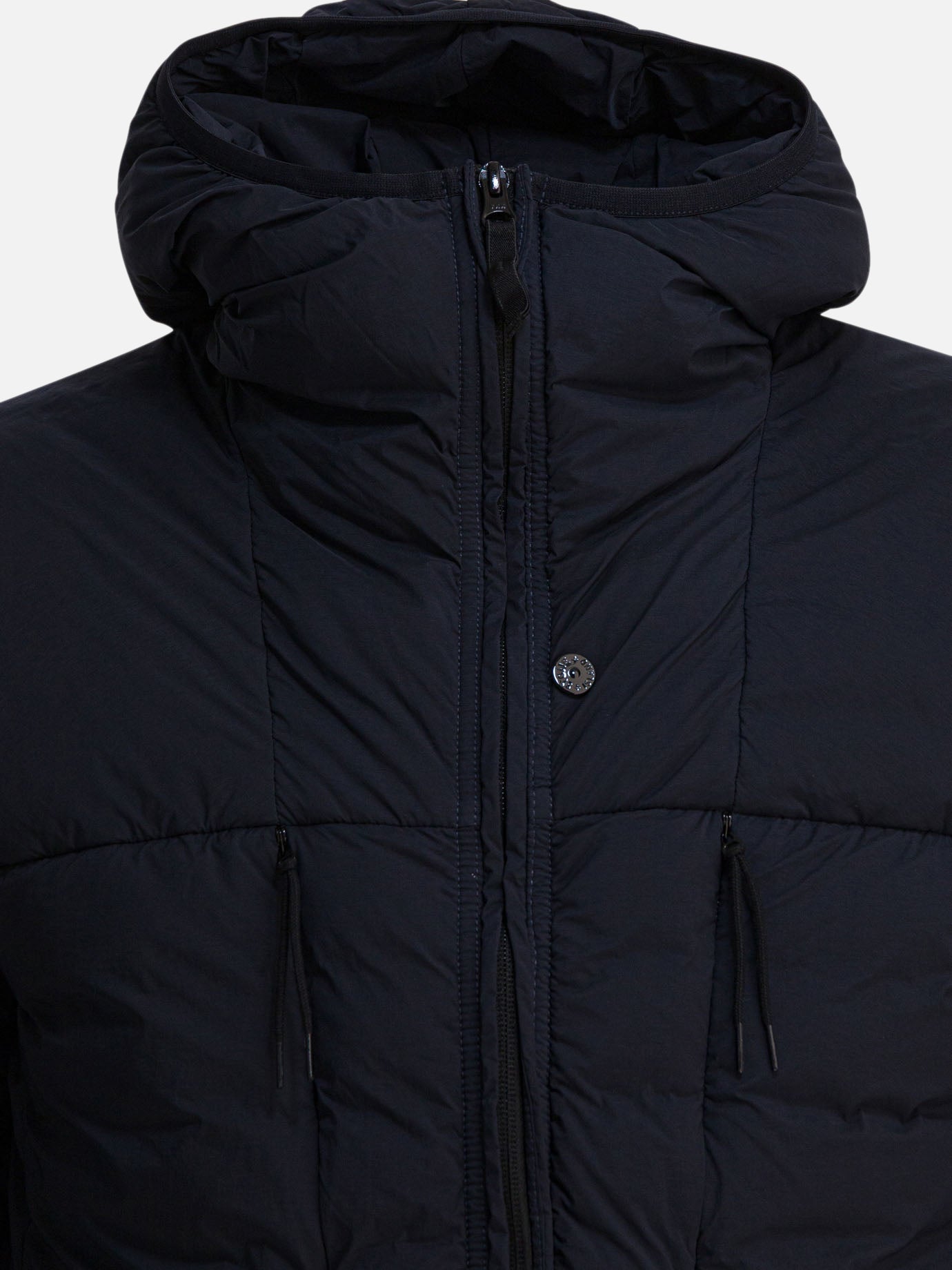 Piumini corti Solid colour  Blu - Stone Island Uomo | PDP | VIETTI Online Store | thumbnail_3