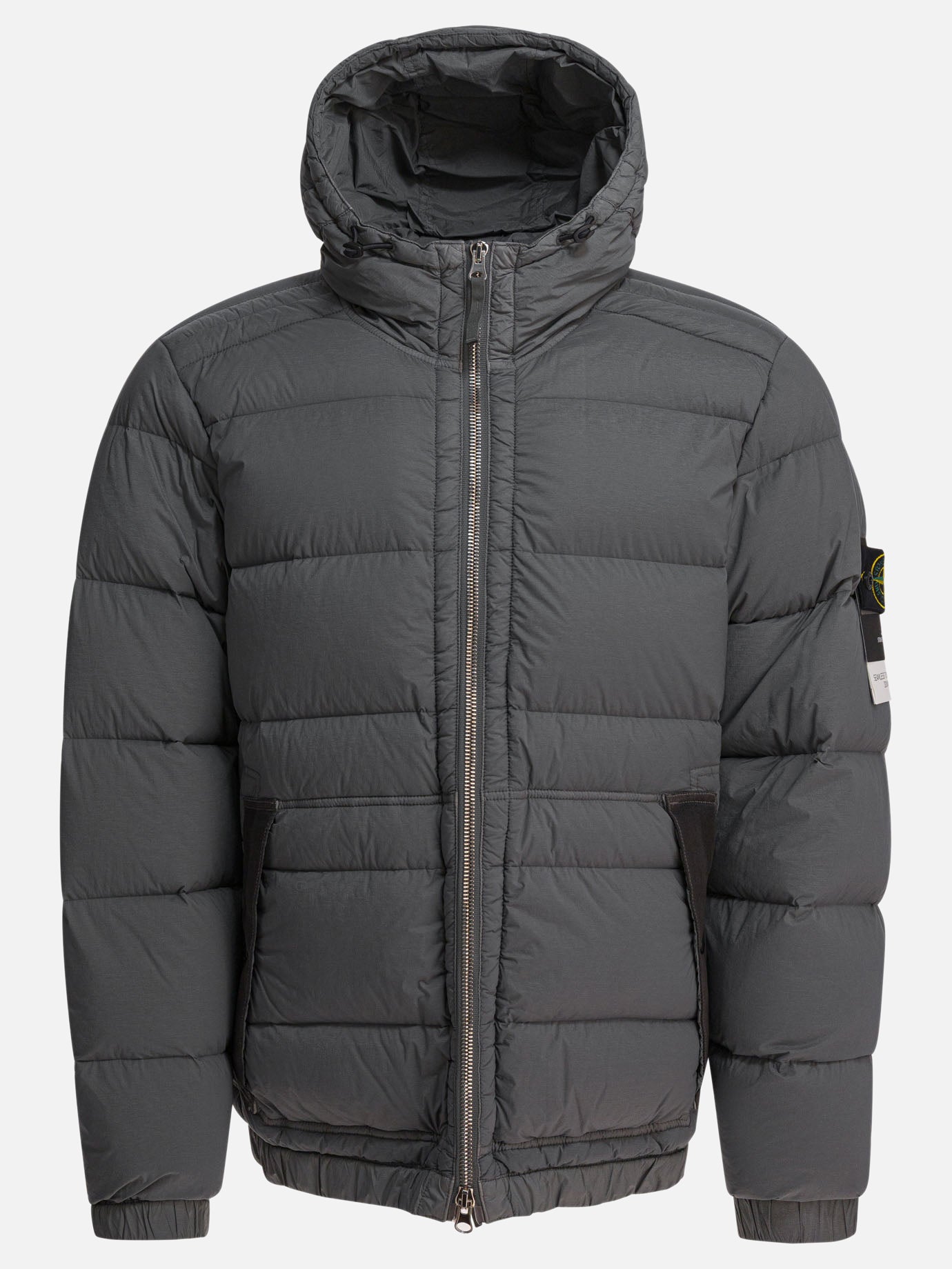 Down jackets Logo  Grey - Stone Island Men | PDP | VIETTI Online Store | thumbnail