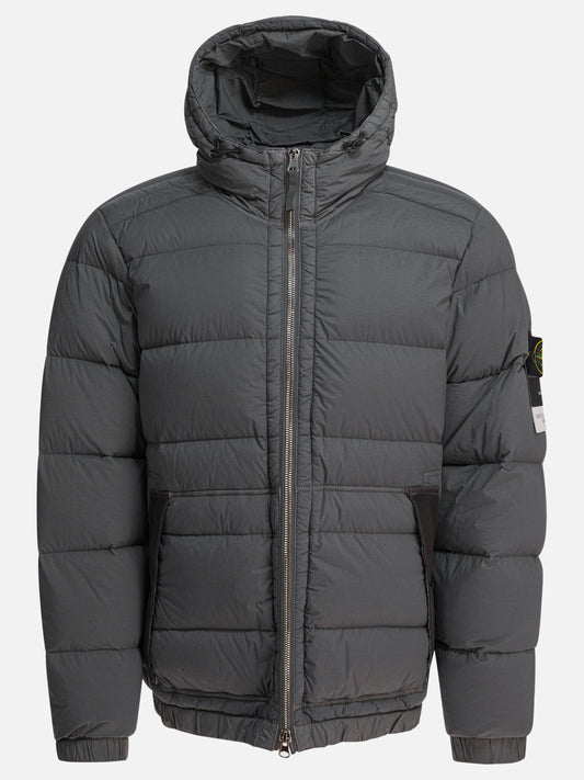 Down jackets Logo  Grey - Stone Island Men | PLP | VIETTI Online Store 
