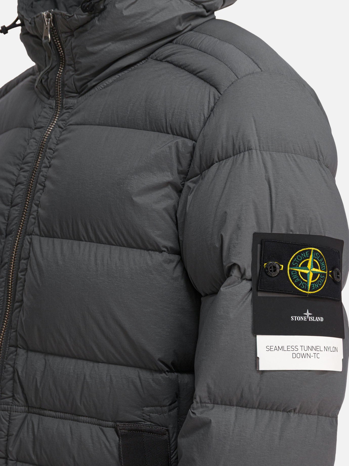 Down jackets Logo  Grey - Stone Island Men | PDP | VIETTI Online Store | thumbnail_4