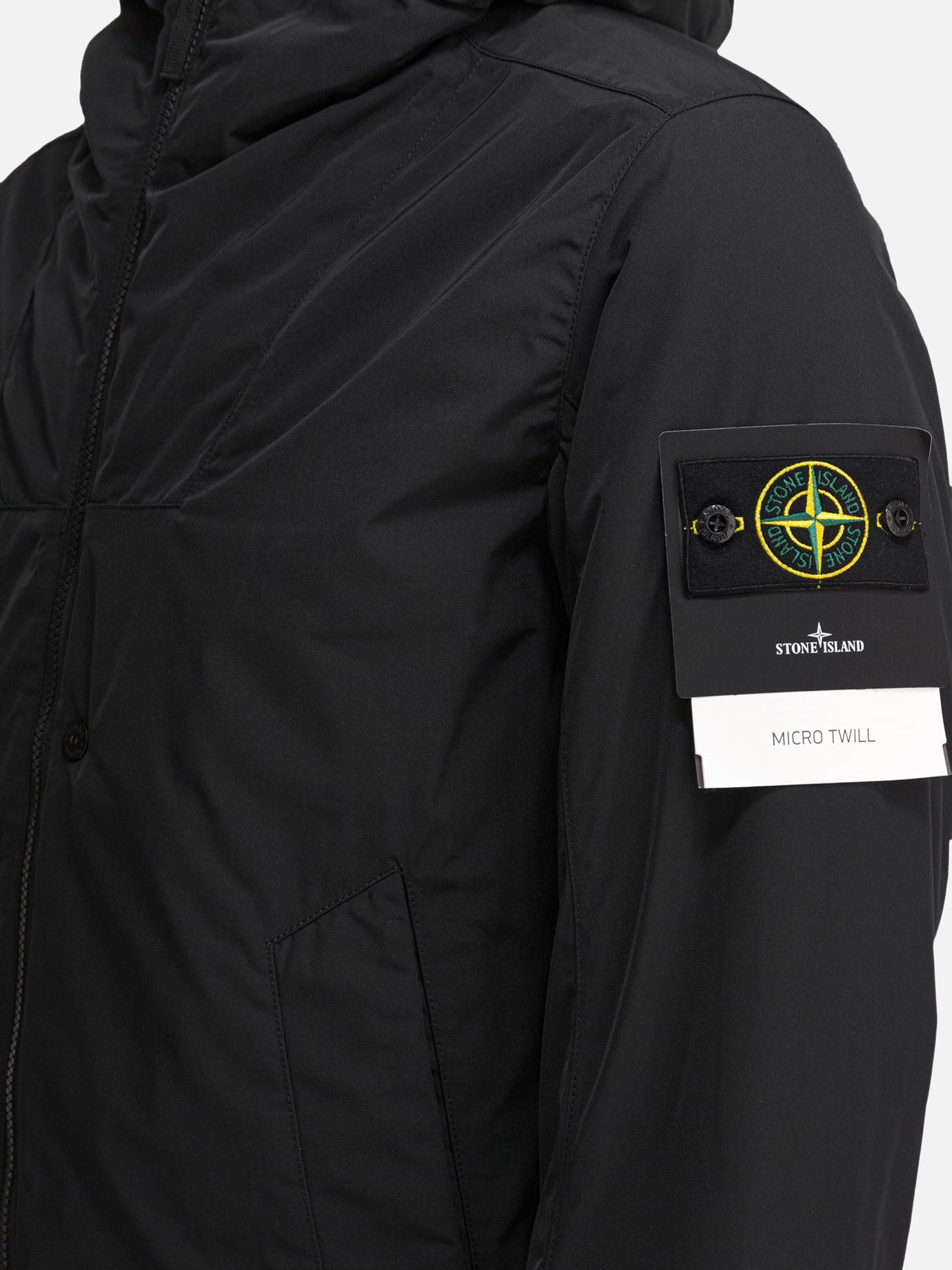 Stone Island Giacca impermeabile in micro twill 22017381_S Black thumbnail_4
