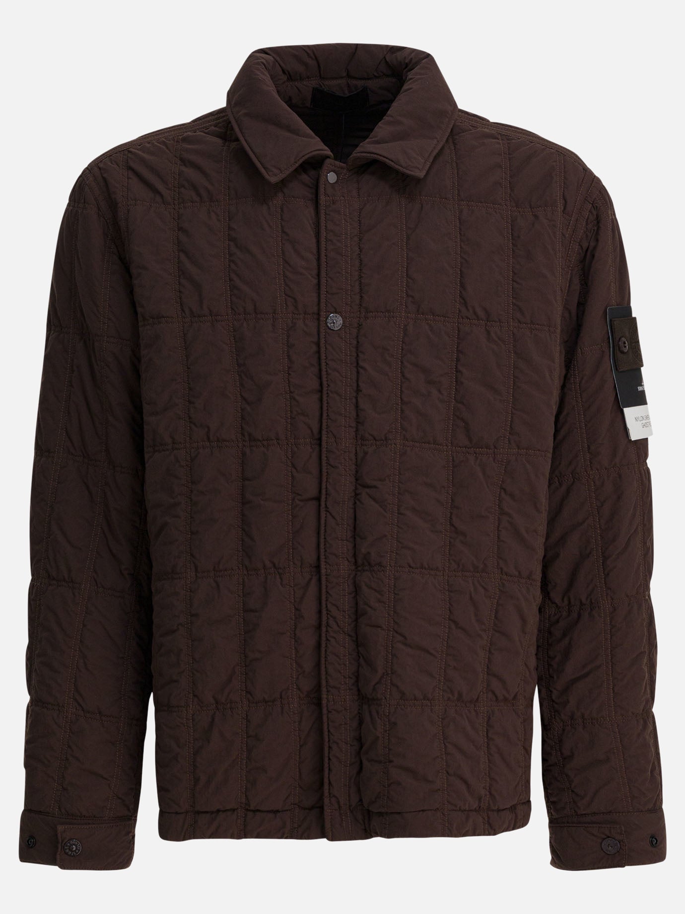 Cappotti corti Logo  Marrone - Stone Island Uomo | PDP | VIETTI Online Store | Zoom-Modal
