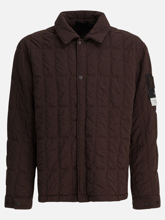 Cappotti corti Logo  Marrone - Stone Island Uomo | PDP | VIETTI Online Store 
