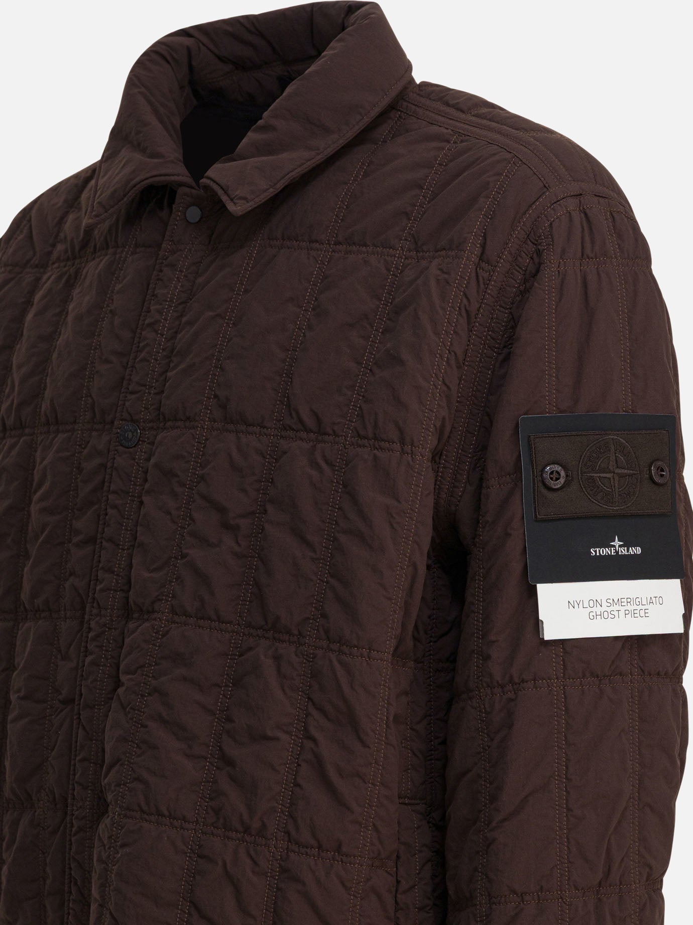 Cappotti corti Logo  Marrone - Stone Island Uomo | PDP | VIETTI Online Store | Zoom-Modal_4
